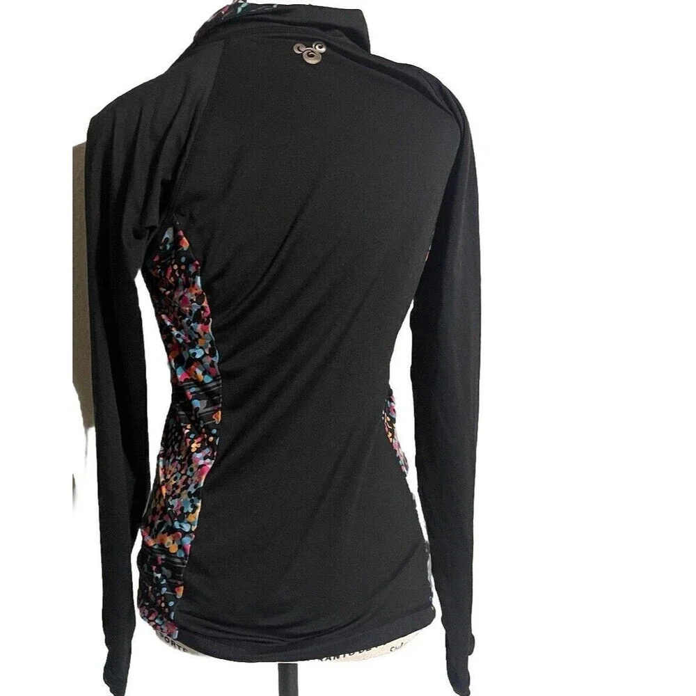 Disney Parks Minnie Mouse Black Polka Dot Zip Up Running Jacket Size Small